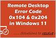 How to Fix the Remote Desktop Error Code 0x104 in Windows 111